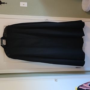 Vintage George Simonton floor-length, fully-lined 100% wool cape with beading